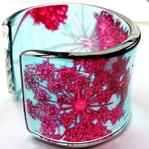 Burgundy Cow-Parsley Cuff