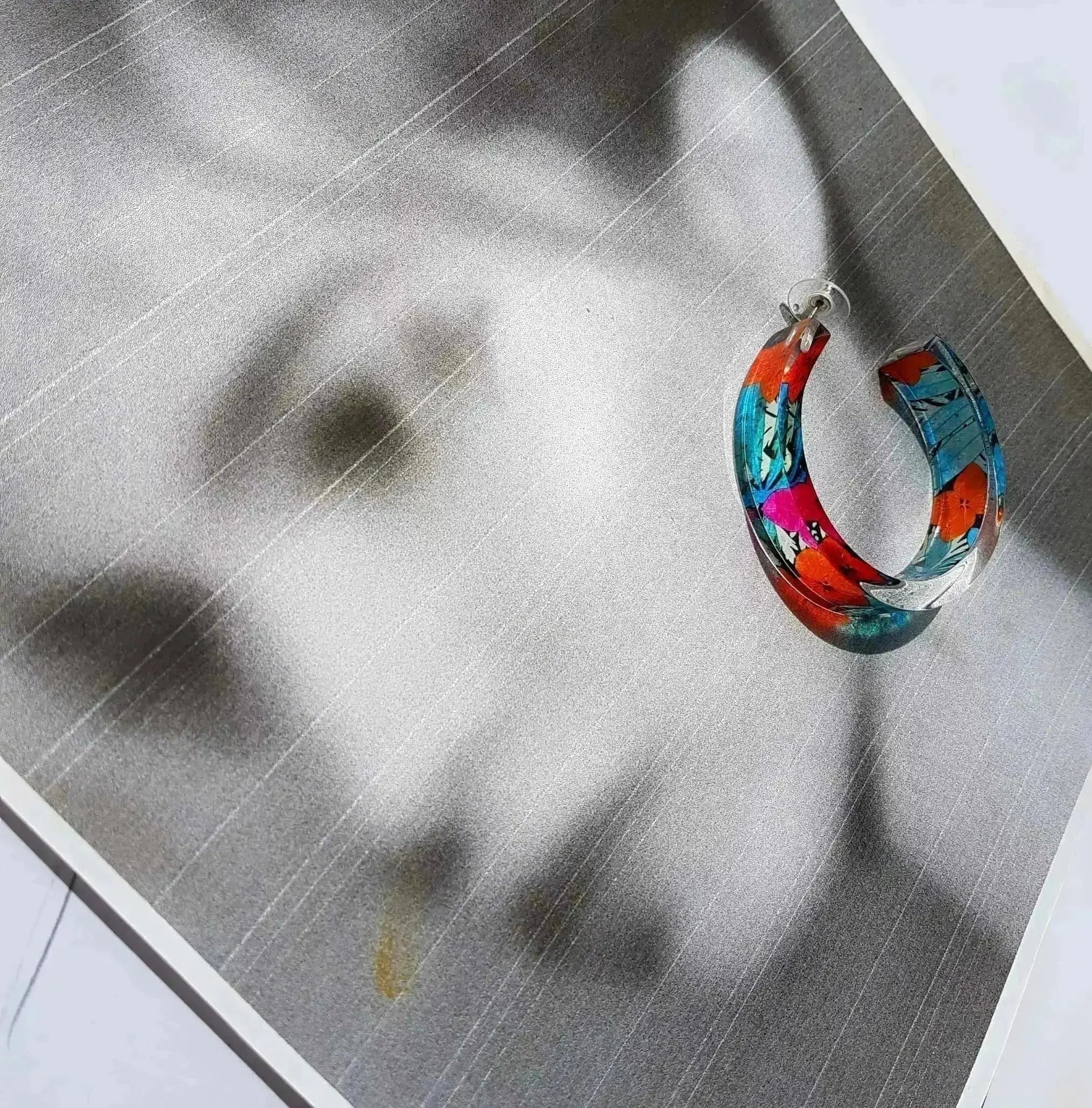 1970s | Hoop Earrings | Recycled Perspex Sue Gregor