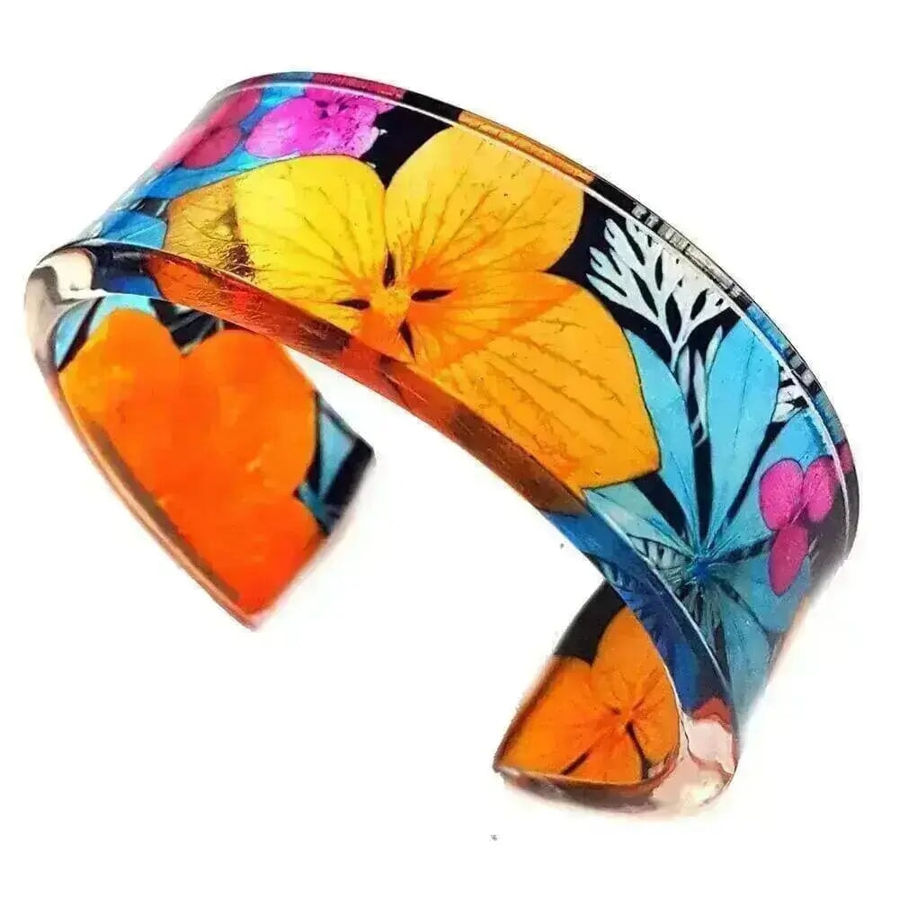 1970's Floral Design | Cuff Bracelet Sue Gregor