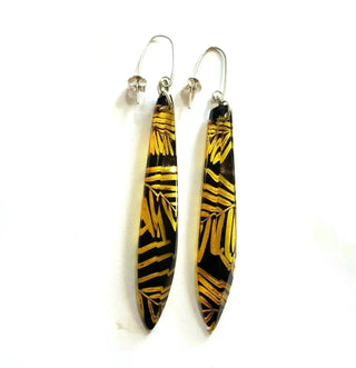 Amber Conifer | Drop Earrings | Recycled Perspex Sue Gregor