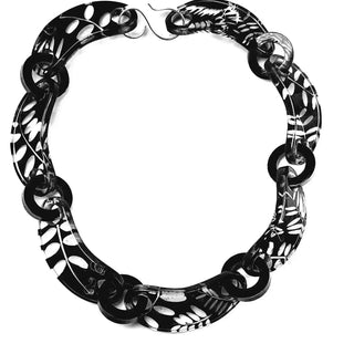 Black Vetch | Chunky Chain | 3 Lengths | Recycled Perspex Sue Gregor