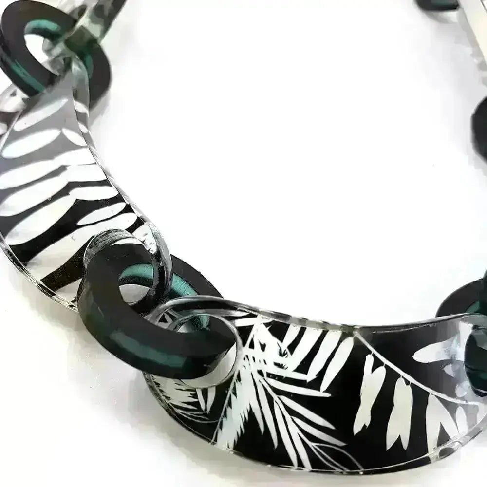 Black Vetch | Chunky Chain | 3 Lengths | Recycled Perspex Sue Gregor