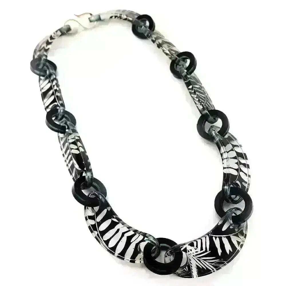 Black Vetch | Chunky Chain | 3 Lengths | Recycled Perspex Sue Gregor