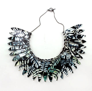 Black Vetch Collar | Statement Necklace Cuff Sue Gregor 19" 