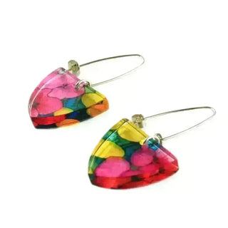 Ghibli | Tri Earrings | Recycled Perspex Sue Gregor