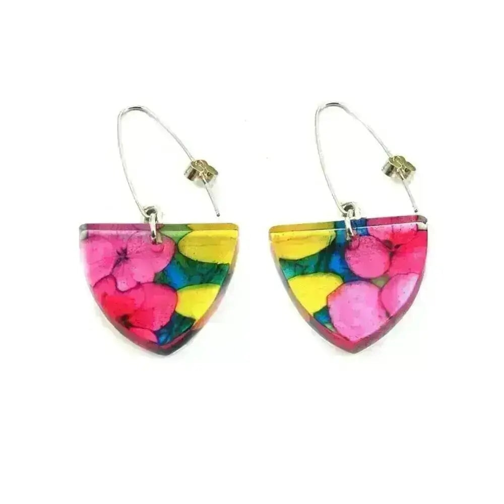 Ghibli | Tri Earrings | Recycled Perspex Sue Gregor