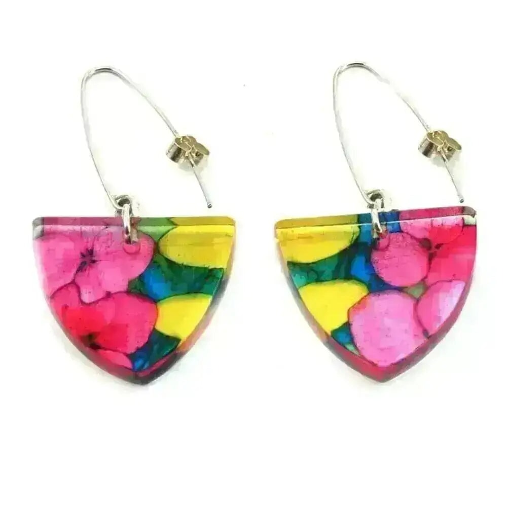 Ghibli | Tri Earrings | Recycled Perspex Sue Gregor