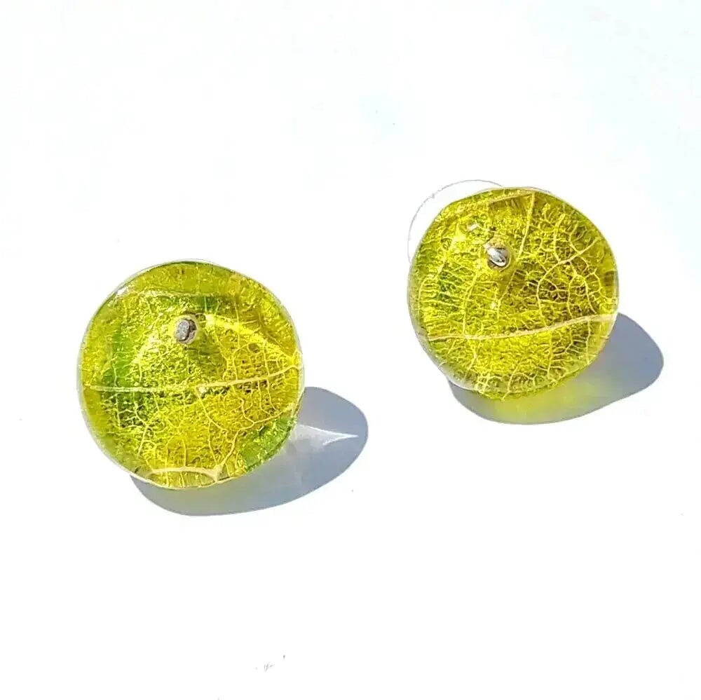 Yellow plastic hotsell earrings