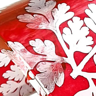 Red Herb Robert Floral Cuff Bangle | Wide Cuff Cuff Sue Gregor 