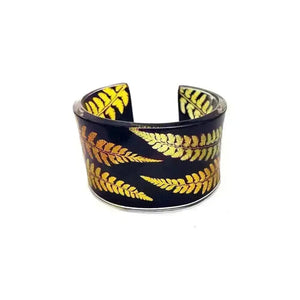 Amber Fern | Wide Cuff | Recycled Perspex Sue Gregor
