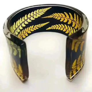 Amber Fern | Wide Cuff | Recycled Perspex Sue Gregor