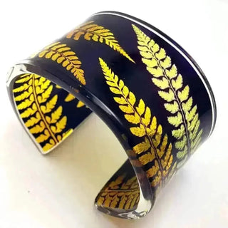 Amber Fern | Wide Cuff | Recycled Perspex Sue Gregor