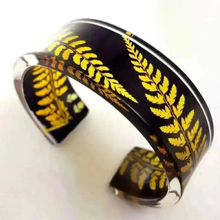 Amber Fern | Narrow Cuff | Recycled Perspex Sue Gregor