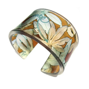 Toffee Blue Passion Flower | Wide Cuff Cuff Sue Gregor small 