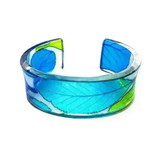 Turquoise Whitebeam | Narrow Cuff | Recycled Perspex Sue Gregor
